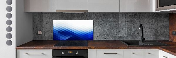 Crédence en verre avec motif Cubes en arrière-plan