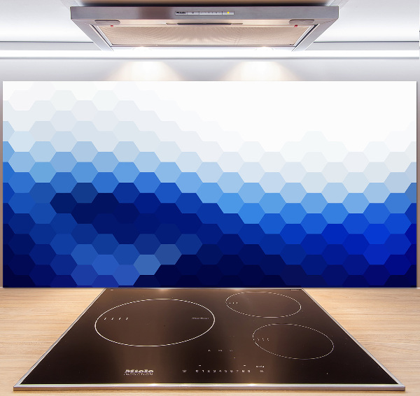 Crédence en verre avec motif Cubes en arrière-plan