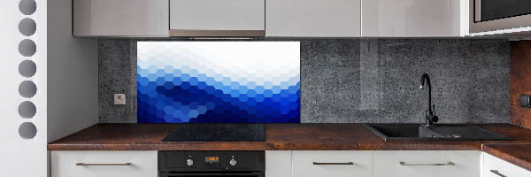 Crédence en verre avec motif Cubes en arrière-plan