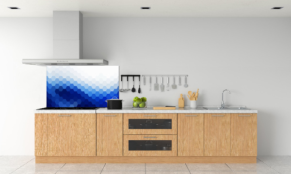 Crédence en verre avec motif Cubes en arrière-plan
