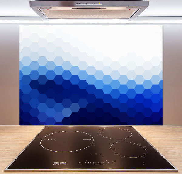 Crédence en verre avec motif Cubes en arrière-plan