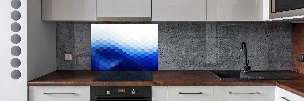Crédence en verre avec motif Cubes en arrière-plan