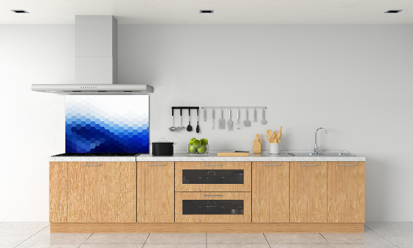 Crédence en verre avec motif Cubes en arrière-plan