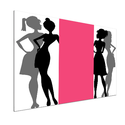 Verre pour crédence Silhouettes féminines