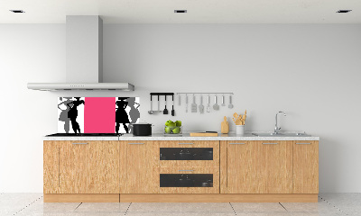Verre pour crédence Silhouettes féminines
