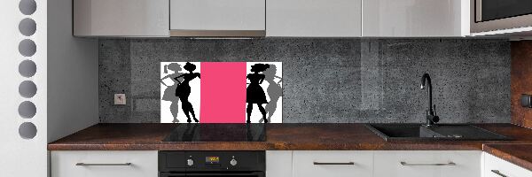 Verre pour crédence Silhouettes féminines