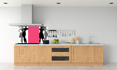 Verre pour crédence Silhouettes féminines