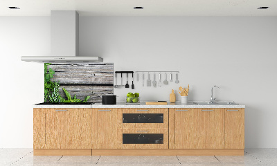 Panneau pour cuisine Fond en bois d'herbes