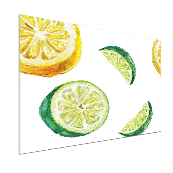 Panneau crédence cuisine Citron et citron vert