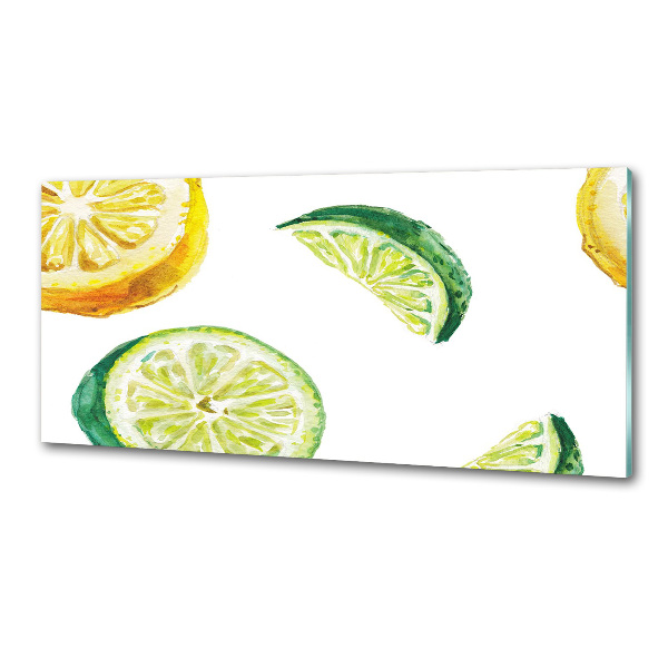 Panneau crédence cuisine Citron et citron vert