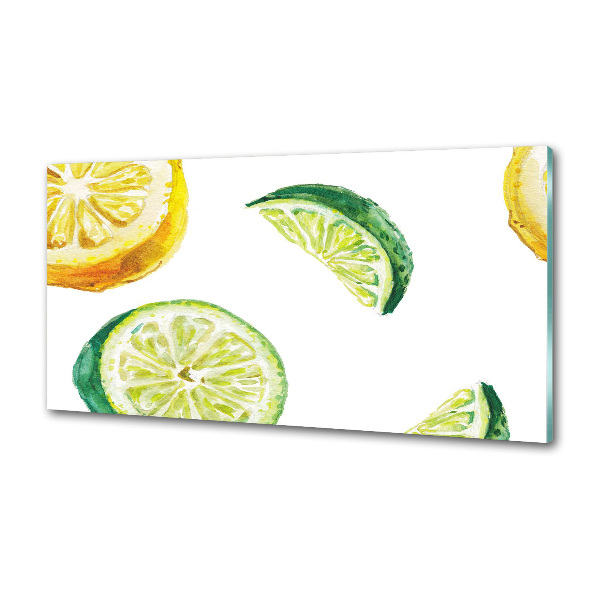 Panneau crédence cuisine Citron et citron vert