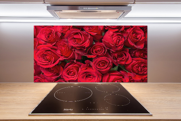 Panneau pour cuisine Roses rouges