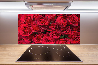 Panneau pour cuisine Roses rouges