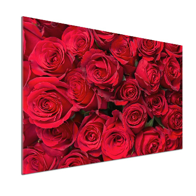 Panneau pour cuisine Roses rouges