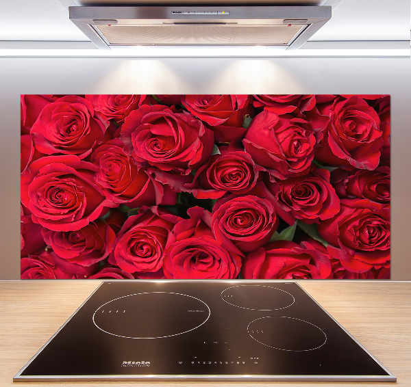 Panneau pour cuisine Roses rouges