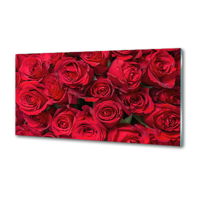 Panneau pour cuisine Roses rouges