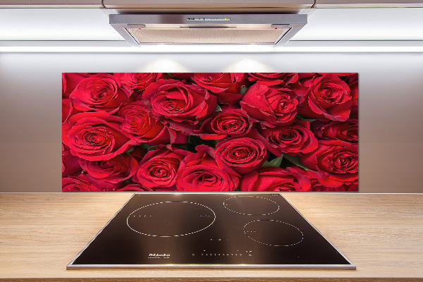 Panneau pour cuisine Roses rouges