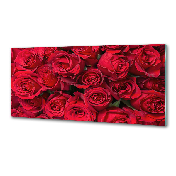 Panneau pour cuisine Roses rouges