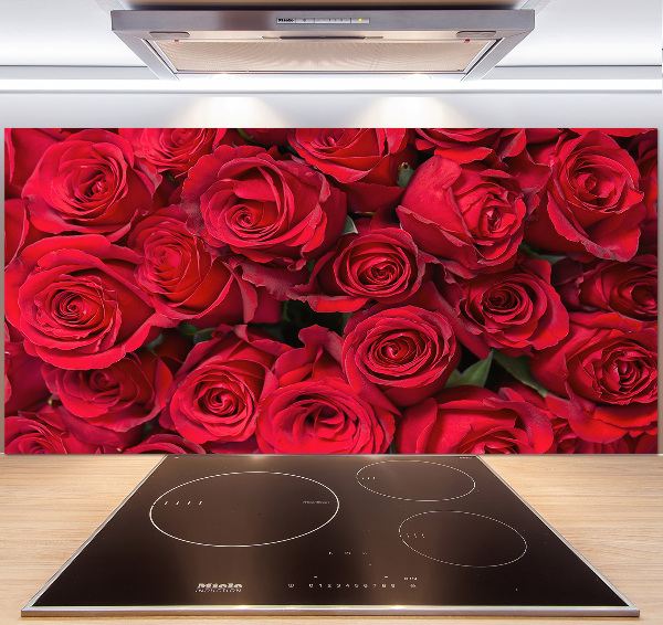 Panneau pour cuisine Roses rouges