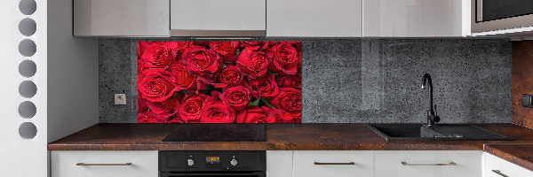 Panneau pour cuisine Roses rouges