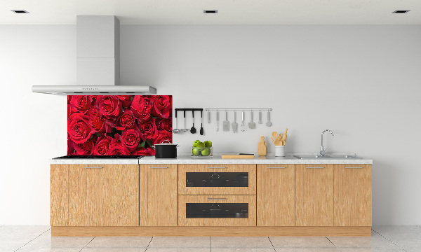 Panneau pour cuisine Roses rouges