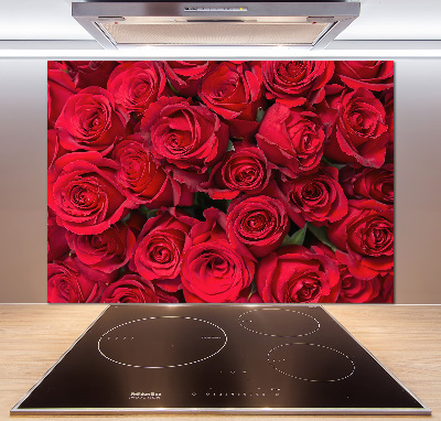 Panneau pour cuisine Roses rouges