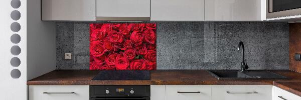 Panneau pour cuisine Roses rouges