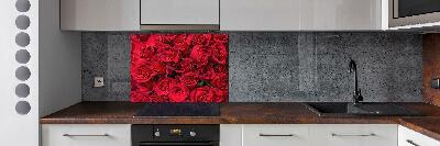 Panneau pour cuisine Roses rouges