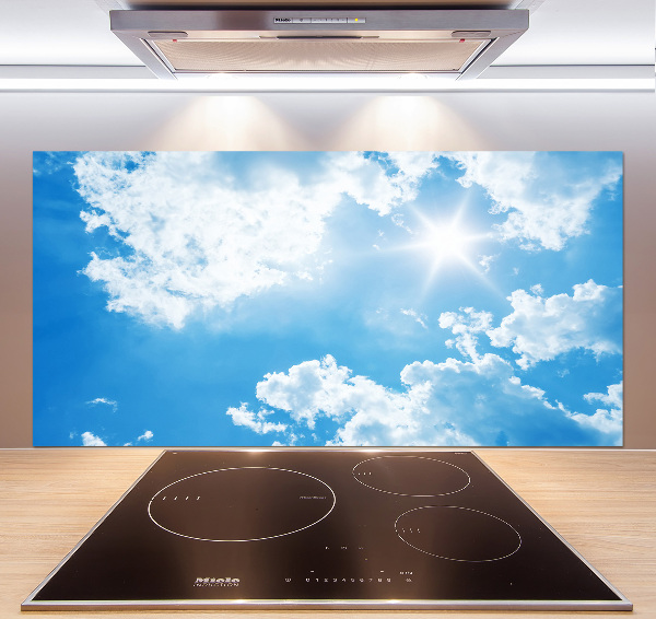 Crédence en verre cuisine Nuages dans le ciel