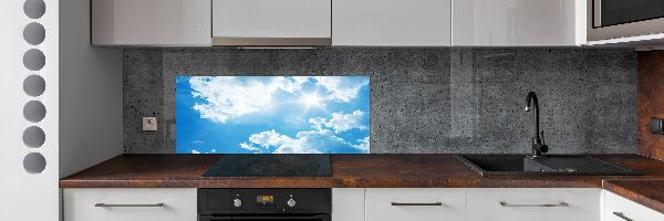 Crédence en verre cuisine Nuages dans le ciel