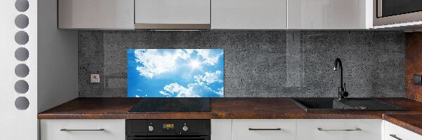 Crédence en verre cuisine Nuages dans le ciel