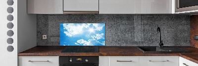 Crédence en verre cuisine Nuages dans le ciel