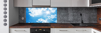 Crédence en verre cuisine Nuages dans le ciel