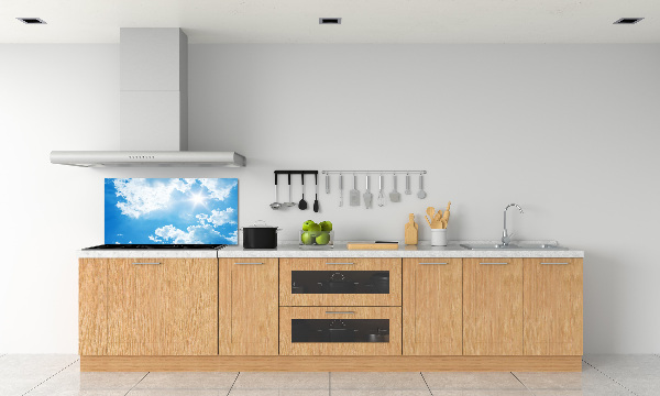 Crédence en verre cuisine Nuages dans le ciel