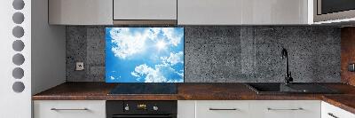 Crédence en verre cuisine Nuages dans le ciel