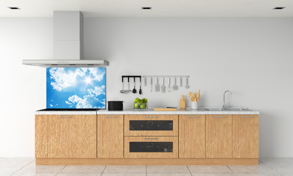 Crédence en verre cuisine Nuages dans le ciel