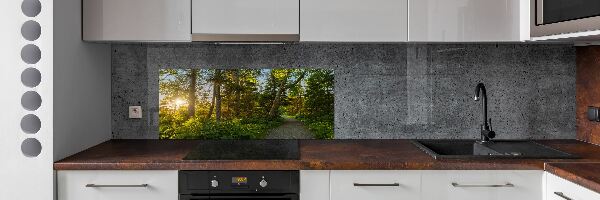 Crédence en verre avec motif Las
