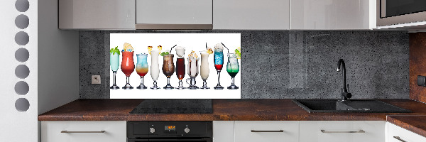 Crédence en verre Ensemble de boissons