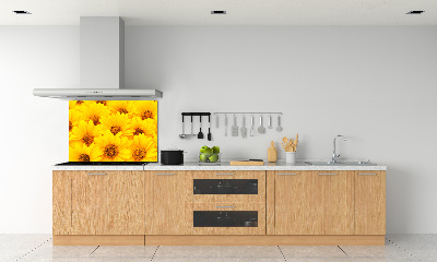 Crédence cuisine en verre Tournesol