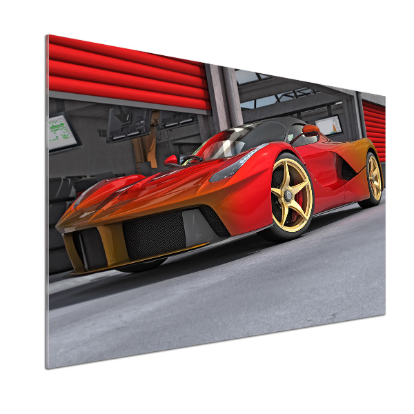 Crédence en verre avec motif Voiture de course
