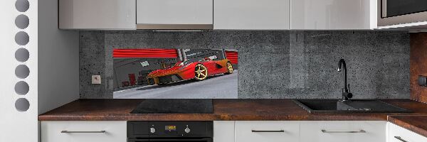 Crédence en verre avec motif Voiture de course