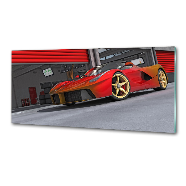 Crédence en verre avec motif Voiture de course