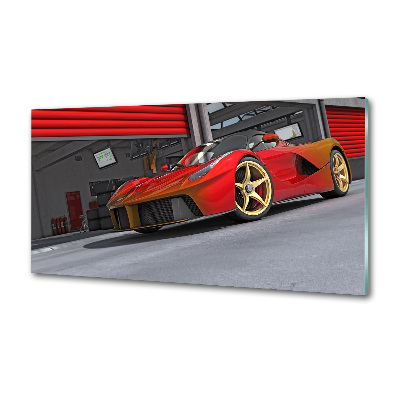 Crédence en verre avec motif Voiture de course