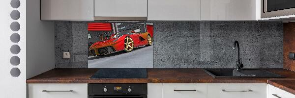 Crédence en verre avec motif Voiture de course
