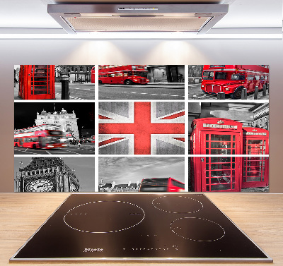 Crédence cuisine en verre Collage Londres