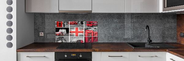 Crédence cuisine en verre Collage Londres