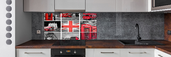 Crédence cuisine en verre Collage Londres