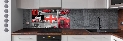 Crédence cuisine en verre Collage Londres