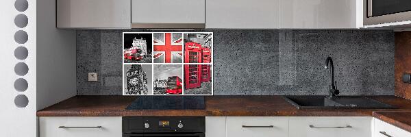 Crédence cuisine en verre Collage Londres