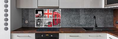 Crédence cuisine en verre Collage Londres